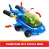 imagePaw Patrol Big Truck Pups Chase Action Figure with Clipon Rescue Drone Command Center Pod and Animal Friend Kids Toys Ages 3 and upAqua Pups  Chase Vehicle