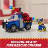 imagePaw Patrol Fire Rescue Chase Rescue Fire Cruiser with Action Figure Projectile Launcher and Toy Truck Kids Toys for Boys ampamp Girls Ages 3 and UpChase