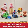 imagePaw Patrol Fire Rescue Chase Rescue Fire Cruiser with Action Figure Projectile Launcher and Toy Truck Kids Toys for Boys ampamp Girls Ages 3 and UpRocky