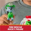 imagePaw Patrol Fire Rescue Chase Rescue Fire Cruiser with Action Figure Projectile Launcher and Toy Truck Kids Toys for Boys ampamp Girls Ages 3 and UpRocky