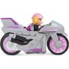 imagePaw Patrol Moto Pups Chases Deluxe Pull Back Motorcycle Vehicle with Wheelie Feature and Toy FigureSkye