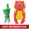 imagePaw Patrol Rescue Knights Chase and Dragon Draco Action Figures Set Kids Toys for Ages 3 and upRocky and Dragon Flame