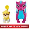 imagePaw Patrol Rescue Knights Chase and Dragon Draco Action Figures Set Kids Toys for Ages 3 and upRubble and Dragon Blizzie