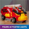 imagePaw Patrol The Mighty Movie Firetruck Toy with Marshall Mighty Pups Action Figure Lights and Sounds Kids Toys for Boys ampamp Girls 3Red