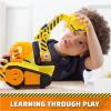 imageRubble ampamp Crew Bark Yard Deluxe Bulldozer Construction Truck Toy with Lights Sounds ampamp Rubble Action Figure Kids Toys for Boys ampamp Girls Ages 3New Bulldozer Construction Truck