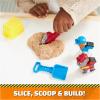 imageRubble ampamp Crew Charger ampamp Wheeler Action Figures with Kinetic BuildIt Sand ampamp 2 Building Tools PAW Patrol Kids Toys for Boys ampamp Girls Ages 3 and UpCharger  Wheeler With Kinetic Sands