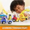imageRubble ampamp Crew Rubbles Bulldozer Toy Truck with Movable Parts and a Collectible Action Figure Kids Toys for Ages 3 and UpMixs Cement Truck