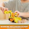 imageRubble ampamp Crew Rubbles Bulldozer Toy Truck with Movable Parts and a Collectible Action Figure Kids Toys for Ages 3 and UpRubbles Bulldozer Truck