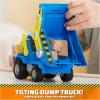 imageRubble ampamp Crew Rubbles Bulldozer Toy Truck with Movable Parts and a Collectible Action Figure Kids Toys for Ages 3 and UpWheelers Dump Truck