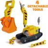 imageRubble ampamp Crew Rubbles Ultimate Tool Bulldozer Vehicle Toy Truck with Action Figure PAW Patrol Kids Toys for Boys ampamp Girls Ages 3 and Up