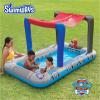 imageSwimways Paw Patrol Deluxe Inflatable Pool Above Ground Pool with Canopy and Fast Inflation for Kids Aged 3 ampamp UpPaw Patrol