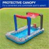 imageSwimways Paw Patrol Deluxe Inflatable Pool Above Ground Pool with Canopy and Fast Inflation for Kids Aged 3 ampamp UpPaw Patrol