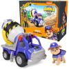 imageRubble ampamp Crew Rubbles Bulldozer Toy Truck with Movable Parts and a Collectible Action Figure Kids Toys for Ages 3 and UpMixs Cement Truck