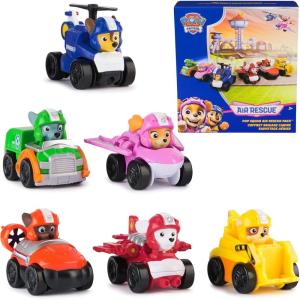 imagePAW Patrol Air Rescue 6Piece Pup Squad Racers Toy Cars Gift Set with Chase Marshall Skye Rubble Rocky ampamp Zuma Kids Toys for Boys ampamp Girls 3