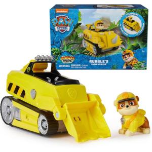 imagePAW Patrol Jungle Pups Rubble Rhino Vehicle Toy Truck with Collectible Action Figure Kids Toys for Boys ampamp Girls Ages 3 and Up