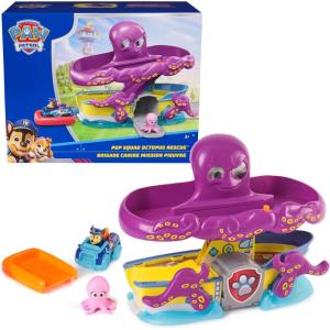 imagePAW Patrol Pup Squad Octopus Rescue Playset 25Inch Chase Toy Car ampamp Baby Octopus Figure Pretend Play Kids Toys for Boys ampamp Girls Ages 3 and Up