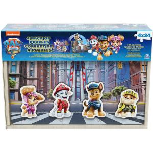 imagePAW Patrol The Movie 7 Puzzle Bundle 24pc 48pc With Storage Tin  Puzzles for Kids Ages 48  Party Favors  Toys for Ages 44 Pack Wooden Puzzles