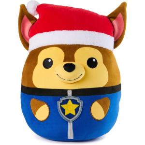 imagePAW Patrol Winter Holiday Chase Squish Plush Official Toy from The Hit Cartoon Special Edition Squishy Stuffed Animal for Ages 1 and Up 12Chase