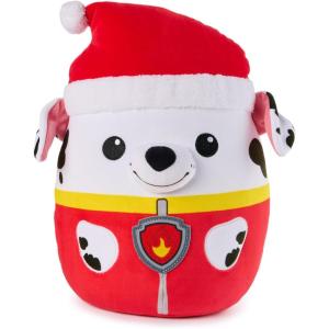 imagePAW Patrol Winter Holiday Chase Squish Plush Official Toy from The Hit Cartoon Special Edition Squishy Stuffed Animal for Ages 1 and Up 12Marshall