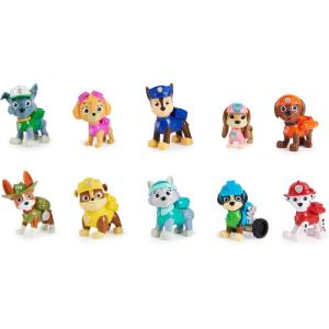 imagePaw Patrol 10th Anniversary All Paws On Deck Toy Figures Gift Pack with 10 Collectible Action Figures Kids Toys for Ages 3 and upToy Figures Gift Pack 10 Characters