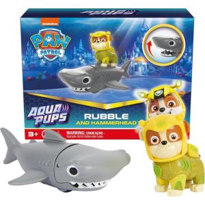 imagePaw Patrol Aqua Pups Rubble and Hammerhead Action Figures Set Kids Toys for Ages 3 and upRubble
