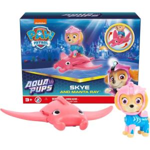 imagePaw Patrol Aqua Pups Skye Transforming Manta Ray Vehicle with Collectible Action Figure Kids Toys for Ages 3 and upAqua Pups  Skye Figure