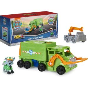 imagePaw Patrol Big Truck Pups Transforming Toy Trucks with Collectible Action Figure Kids Toys for Ages 3 and upRocky