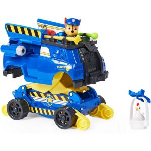 imagePaw Patrol Chase Rise and Rescue Transforming Toy Car with Action Figures and Accessories Kids Toys for Ages 3 and upChase