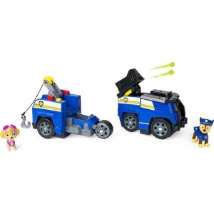 imagePaw Patrol Chase SplitSecond 2in1 Transforming Police Cruiser Vehicle with 2 Collectible Figures