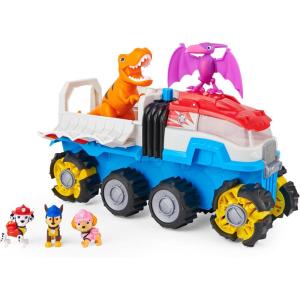 imagePaw Patrol Dino Patroller Motorized Vehicle with 3 Exclusive Bonus Action Figures and 2 Dinosaur Toys Amazon Exclusive Kids Toys for Ages 3 and up