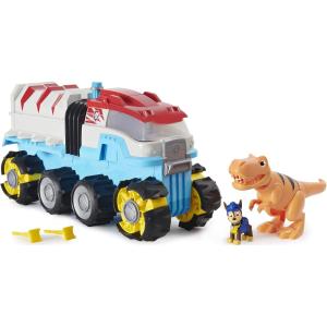 imagePaw Patrol Dino Rescue Dino Patroller Motorized Team Vehicle with Exclusive Chase and T Rex Toy Figures