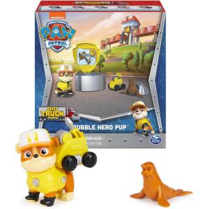 imagePaw Patrol Dino Rescue Rubbles Deluxe Rev Up Vehicle with Mystery Dinosaur FigureAction Figure