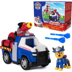 imagePaw Patrol Fire Rescue Chase Rescue Fire Cruiser with Action Figure Projectile Launcher and Toy Truck Kids Toys for Boys ampamp Girls Ages 3 and UpChase