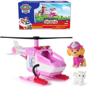 imagePaw Patrol Fire Rescue Chase Rescue Fire Cruiser with Action Figure Projectile Launcher and Toy Truck Kids Toys for Boys ampamp Girls Ages 3 and UpSkye