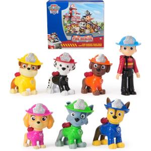 imagePaw Patrol Fire Rescue Team Pack with 7 Collectible Action Figures Including Ryder ampamp 6 Pups Kids Toys for Boys ampamp Girls Ages 3 and UpFire Rescue Team Pack