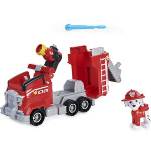 imagePaw Patrol Marshalls Deluxe Movie Transforming Fire Truck Toy Car with Collectible Action Figure Kids Toys for Ages 3 and upDeluxe Transforming Fire Truck