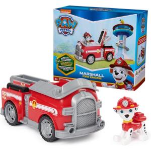 imagePaw Patrol Marshalls Firetruck Toy Truck with Collectible Action Figure Sustainably Minded Kids Toys for Boys ampamp Girls Ages 3 and UpMarshall