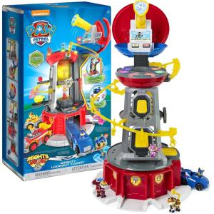 imagePaw Patrol Mighty Lookout Tower with 4 Exclusive Bonus Action Figures Toy Car Lights and Sounds Amazon Exclusive Kids Toys for Ages 3 and up