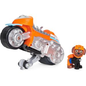 imagePaw Patrol Moto Pups Chases Deluxe Pull Back Motorcycle Vehicle with Wheelie Feature and Toy FigureZuma