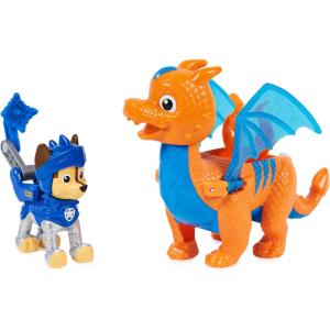 imagePaw Patrol Rescue Knights Chase and Dragon Draco Action Figures Set Kids Toys for Ages 3 and upChase and Dragon Draco