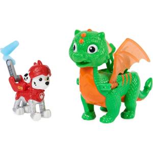 imagePaw Patrol Rescue Knights Chase and Dragon Draco Action Figures Set Kids Toys for Ages 3 and upMarshall and Dragon Jade