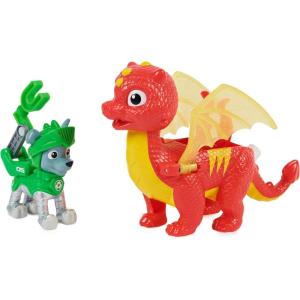 imagePaw Patrol Rescue Knights Chase and Dragon Draco Action Figures Set Kids Toys for Ages 3 and upRocky and Dragon Flame