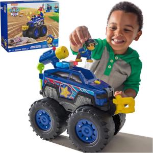 imagePaw Patrol Rescue Wheels Chases Power Haulin Cruiser Toy Truck with Launcher Motorized Winch Lights ampamp Sounds Kids Toys for Boys ampamp Girls Ages 3Chase Deluxe Vehicle