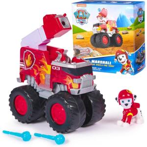 imagePaw Patrol Rescue Wheels Zumas Hovercraft Toy Truck with Projectile Launcher and Collectible Action Figure Kids Toys for Boys ampamp Girls Ages 3Marshalls Firetruck