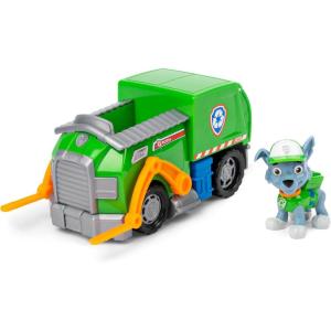 imagePaw Patrol Rockys Recycle Truck Vehicle with Collectible Figure Preschool Toys for Boys ampamp Girls Ages 3 and UpRecycle Truck Vehicle