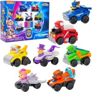 imagePaw Patrol The Mighty Movie Toy Jet Boat with Zuma Mighty Pups Action Figure Lights and Sounds Kids Toys for Boys ampamp Girls 37pack Vehicle Set