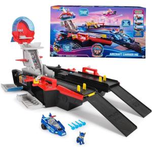 imagePaw Patrol The Mighty Movie Toy Jet Boat with Zuma Mighty Pups Action Figure Lights and Sounds Kids Toys for Boys ampamp Girls 3New Aircraft Carrier Hq