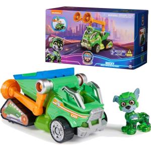 imagePaw Patrol The Mighty Movie Toy Jet Boat with Zuma Mighty Pups Action Figure Lights and Sounds Kids Toys for Boys ampamp Girls 3Rocky