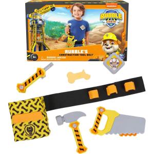 imageRubble ampamp Crew Bark Yard Deluxe Bulldozer Construction Truck Toy with Lights Sounds ampamp Rubble Action Figure Kids Toys for Boys ampamp Girls Ages 3Red