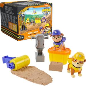 imageRubble ampamp Crew Charger ampamp Wheeler Action Figures with Kinetic BuildIt Sand ampamp 2 Building Tools PAW Patrol Kids Toys for Boys ampamp Girls Ages 3 and UpRubble  Mix With Kinetic Sands